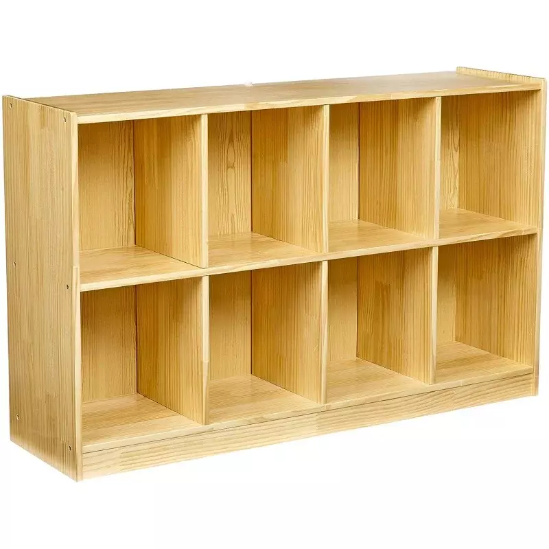 Basics zaino Storage Cubby, 8 scomparti, legno di pino, 13 "D x 30" W x 48 "H