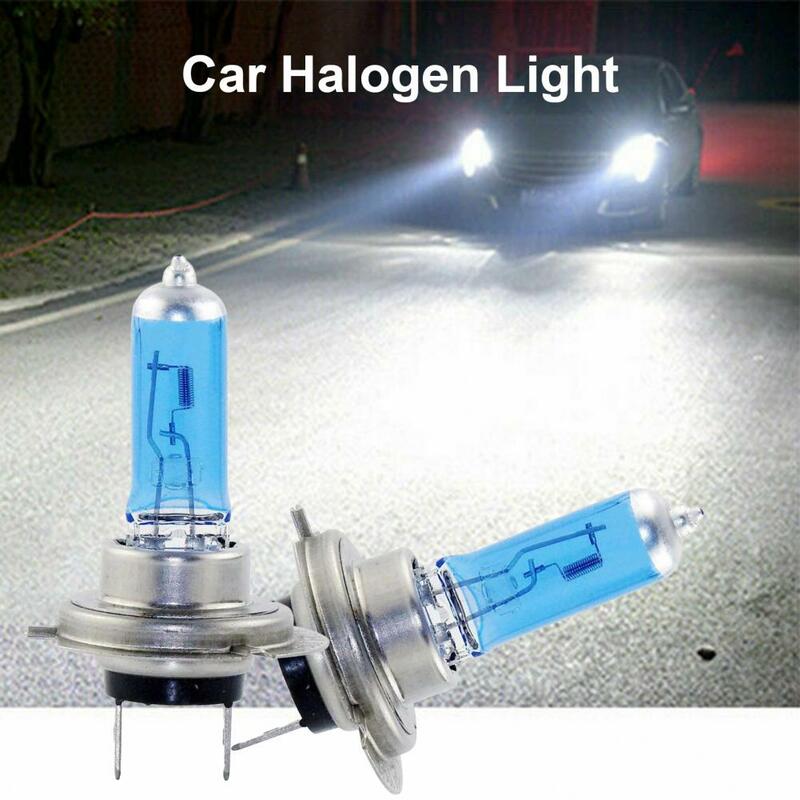 4Pcs Useful Car Halogen Light White Light Color Easy Installation 100W Car Halogen Lamp Bulb High-temperature Resistant