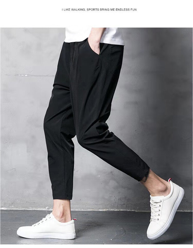 Wiosenna elastyczna spodnie Cargo do joggera dla mężczyzn spodnie do joggingu kostka Oversize męska odzież uliczna Harajuku koreańska odzież