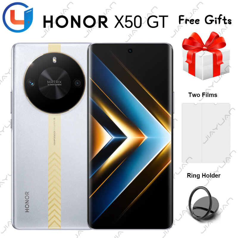HONOR X50 GT 5G ponsel pintar NFC 6.78 "120Hz layar AMOLED Snapdragon 8 + Gen 1 MagicOS 7.2 kamera 108MP baterai 5800mAH