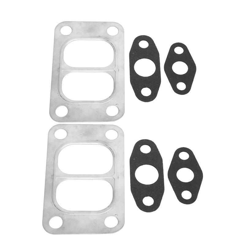 Car Accessories 2 Pcs Turbo Gasket Set for holset HX35W HX40 Turbocharger Oil Inlet Outlet Divided Gasket Oil Drain Feed Kit
