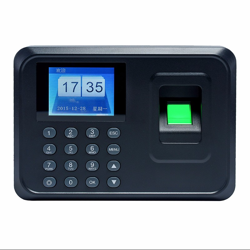2.4 inch Biometric Fingerprint attendance machine USB finger scanner Time Card locker free software password for security system