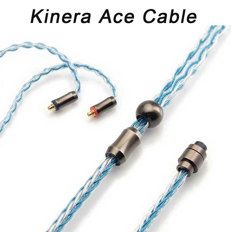 Kinera-Ace Silver Plated Earphone Upgrade Cabo, Plugue Destacável, Fone de ouvido, 2,5mm, 3,5mm, 4,4mm, OFC, 0,78, 2Pin, MMCX