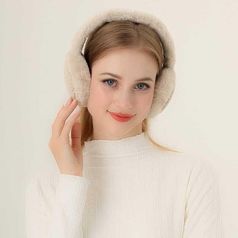 Keep Warm Ear Muffs Portable Foldable Cold Protection Winter Earflaps Plush Windproof Ear Cap Men