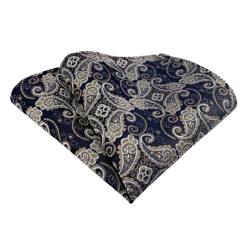 Карманный платок для мужчин и женщин, Элегантный Модный носовой платок из полиэстера с пейсли, цветочным узором, листьями, для свадьбы, вечеринки, банкета, 25*25 см