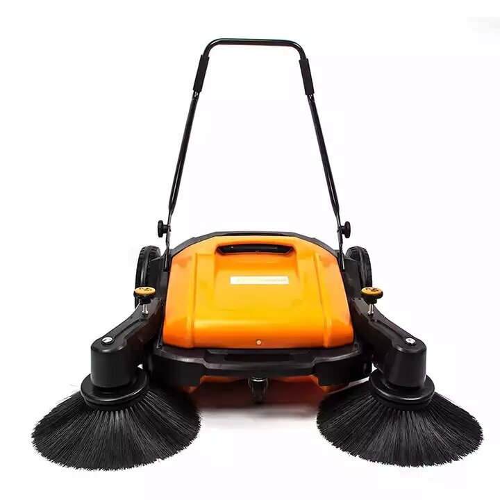 Balayeuse manuelle électrique pour le nettoyage des sols en carrelage, balayage manuel, poussée manuelle, marche derrière le sol