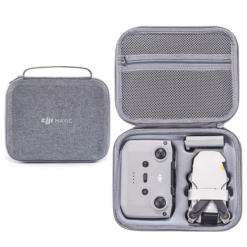 Estuche de transporte portátil Hrad EVA, bolsa de almacenamiento, caja protectora impermeable para batería de dron DJI Mini 2, caja de control remoto