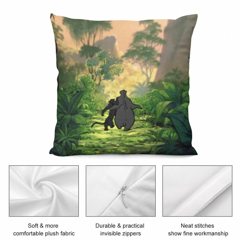 Funda de almohada decorativa de The Jungle Book, cojín personalizado, decoración de otoño, decoraciones navideñas, 2024