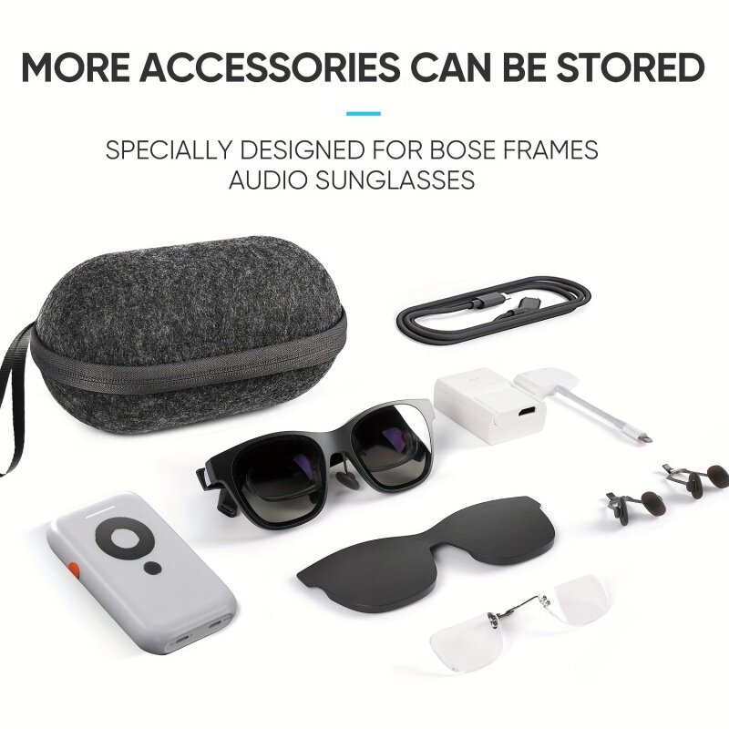Carrying Case For XREAL Air2/pro/X2 Beam Rokid Station Smart Glasses RAYNEO  VITURE One XRBose Frames Audio Sunglasses   Sopran