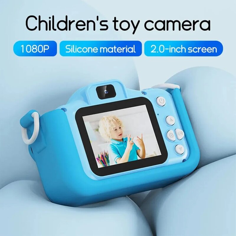 子供用ミニデジタルカメラ,1080p HD, 8xズーム,デュアルカメラ,男の子と女の子,誕生日プレゼント,屋外写真玩具