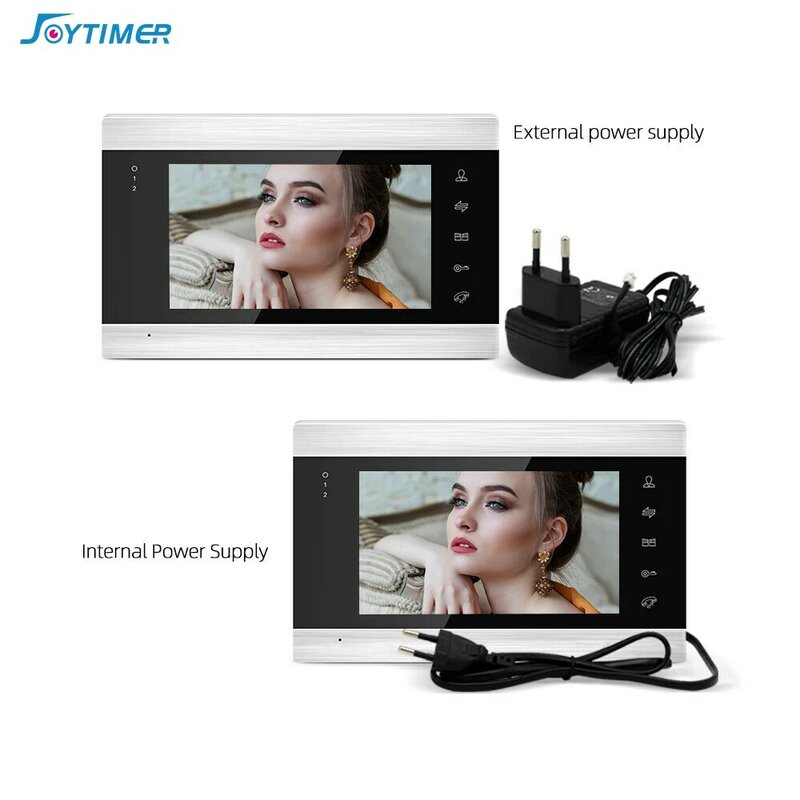 Joytimer AHD / 960P 7-дюймовый ведомый одиночный монитор для видеодомофона, система внутренней связи, поддержка разблокировки одним ключом, запись видео