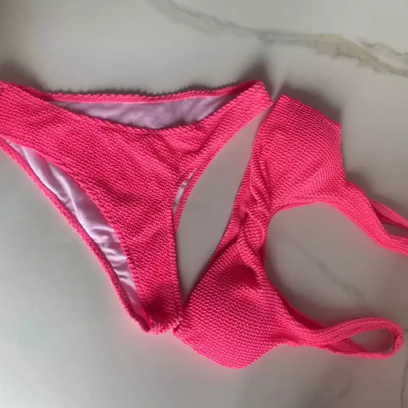 Twist Hoge Taille Bikini Sets Badpak Voor Vrouwen Sexy Twee Stukken Braziliaanse Badpak Strandkleding 2024 Badpak Badkleding