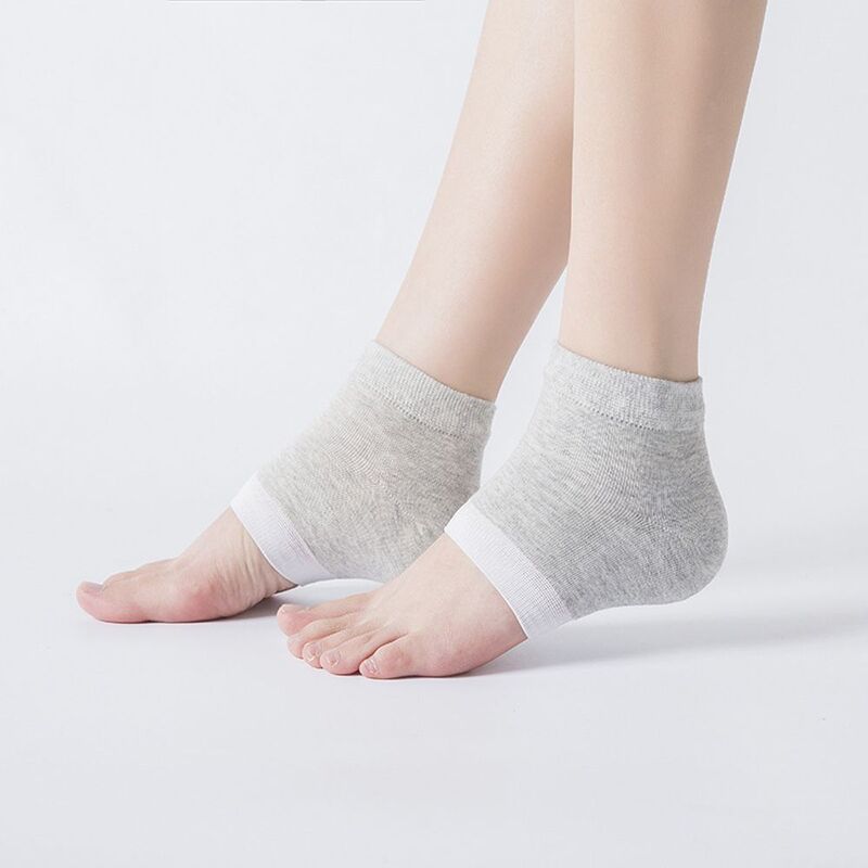 Dead Skin Removal Sock Cotton Moisturing Spa Gel Socks Gel Heel Socks Foot Care Tool Silicone Insole Gel Sock Feet Protector
