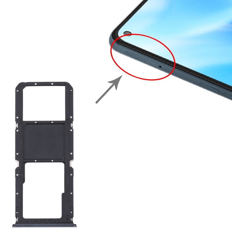Dla OnePlus Nord N200 5G DE2118 / DE2117 taca kart SIM + taca na karty Micro SD