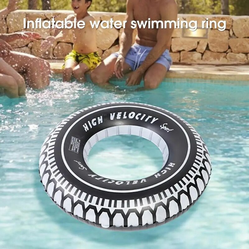 Cerchi galleggianti da nuoto Multi-specifica anello interno con bordi a valvola a tenuta stagna pratico anello galleggiante da nuoto a forte galleggiabilità