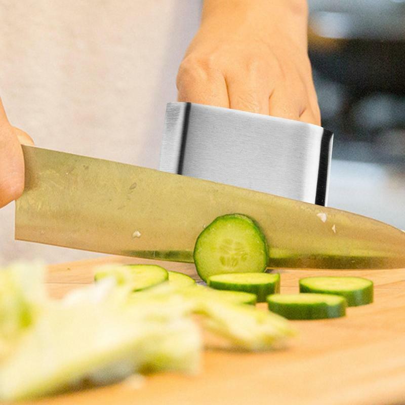 Protector de dedos para cortar verduras, herramienta de protección de dedos de corte de acero inoxidable