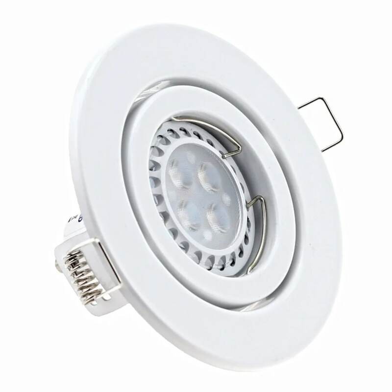 Lampu dalam ruangan GU10 mr16 Fitting bingkai lampu sorot langit-langit LED soket Fitting dapat disesuaikan lampu lubang perlengkapan pencahayaan