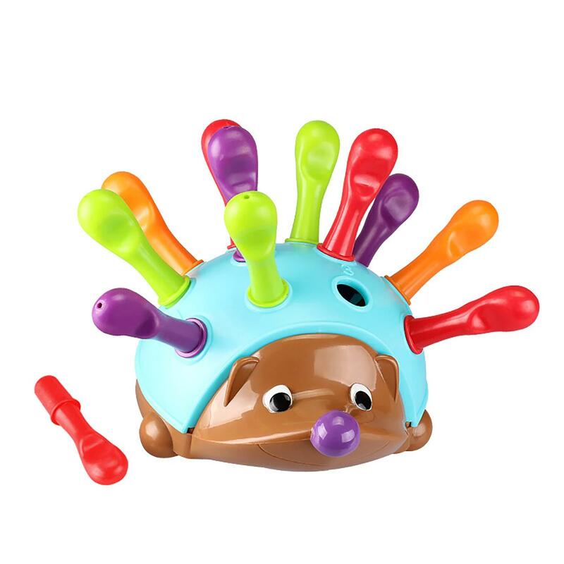 Quebra-cabeça de ouriço infantil, bebê treinamento foco motor fino, coordenação ocular de mão, brinquedos educativos precoces