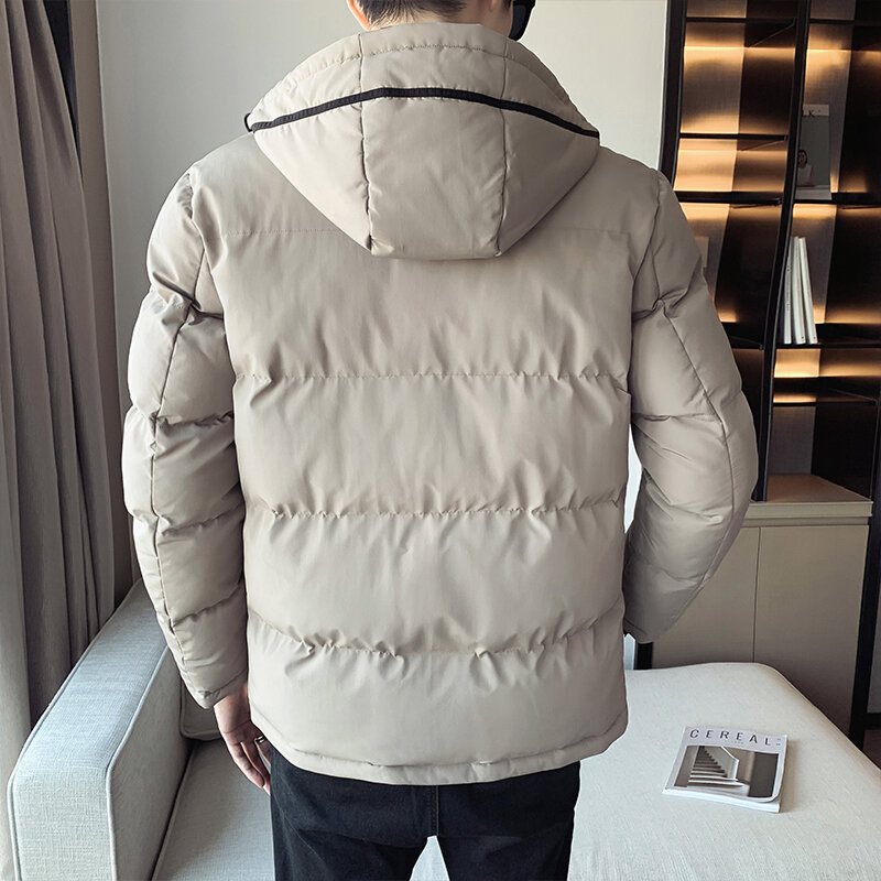 YAPU-남성 다운 재킷 분리형 모피 스노우 패딩 겨울 코트, 두껍고 따뜻한 파카, 2022 패션