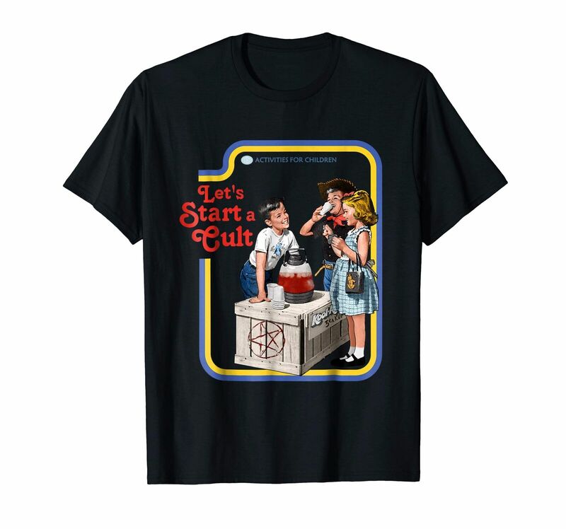 Camiseta de actividades para niños Let's Start A Cult, Camiseta 100% de algodón con cuello redondo, camiseta informal de manga corta para hombre, talla S-3XL