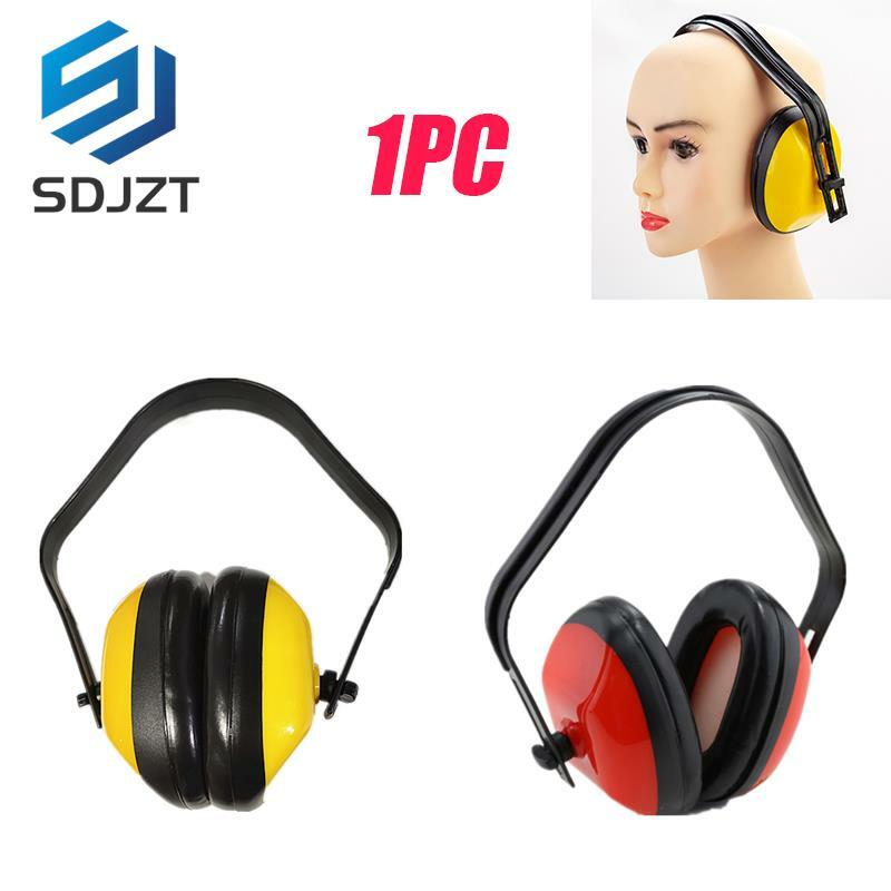 1PC Ear Protector Plastic Anti-shock Headphones Noise Reduction Soundproof Earmuffs Hunting Yellow Hearing Protection