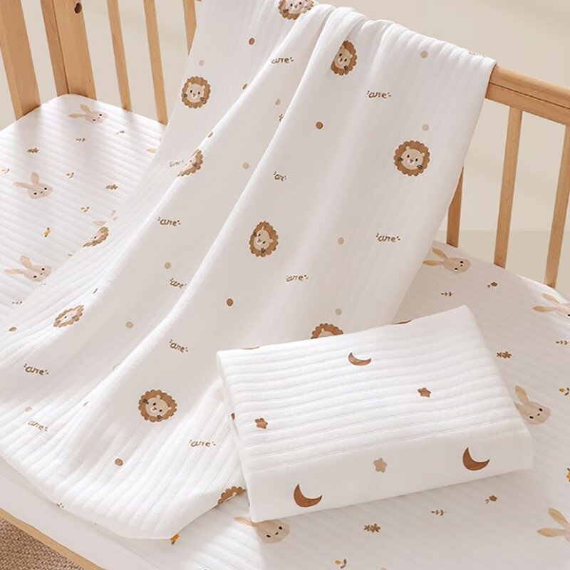 Printed Fitted Sheet for Cradles Basket Pad Sleeve Baby Changing Mat Cover Case