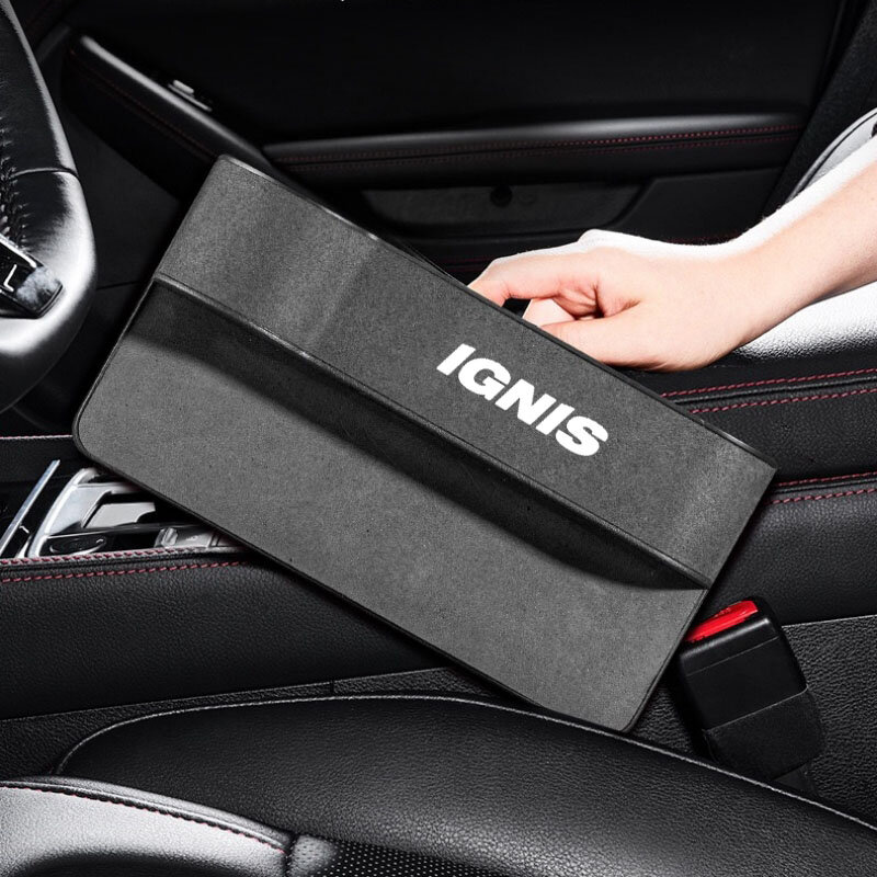 IGNIS 자동차 시트 틈새 갭 보관 박스, 시트 정리함 갭 슬릿 필러 거치대, 자동차 슬릿 포켓 보관 박스