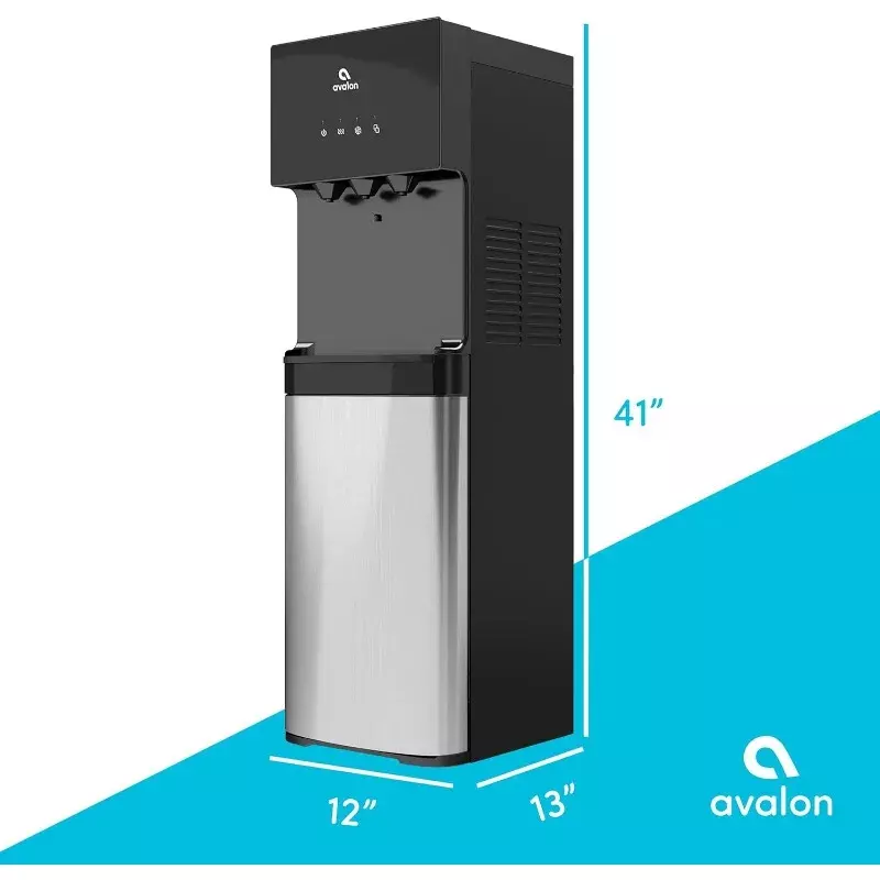 Avalon Bottom Loading Water Cooler Water Dispenser with BioGuard- 3 Temperature Settings - Hot, Cold & Room Water