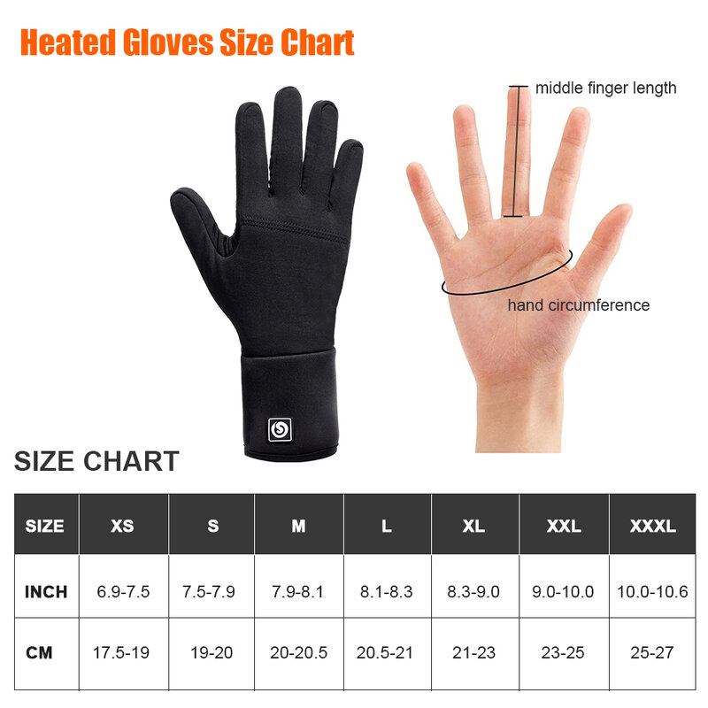 SAVIOR Winter Thermal Heated Gloves For Adult Goatskin Leather Wind Waterproof Rechargeable Battery Warm Hand Ski Gloves 3 Gears