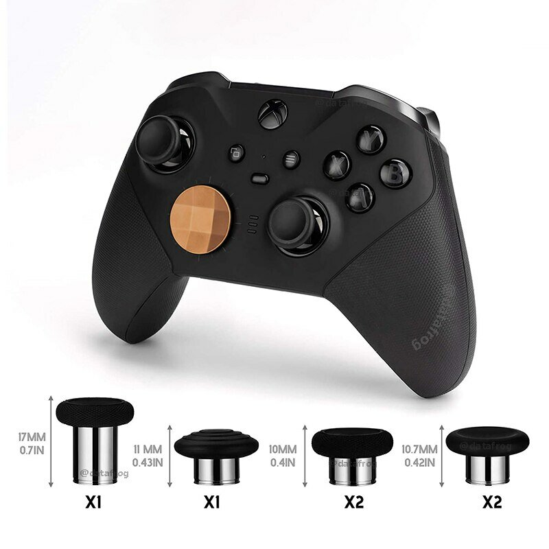 DATA FROG-Palettes de certes D-Pad en métal pour manette Xbox One Elite, accessoires de kit de réparation de pièces, remplacement du pouce, série 2