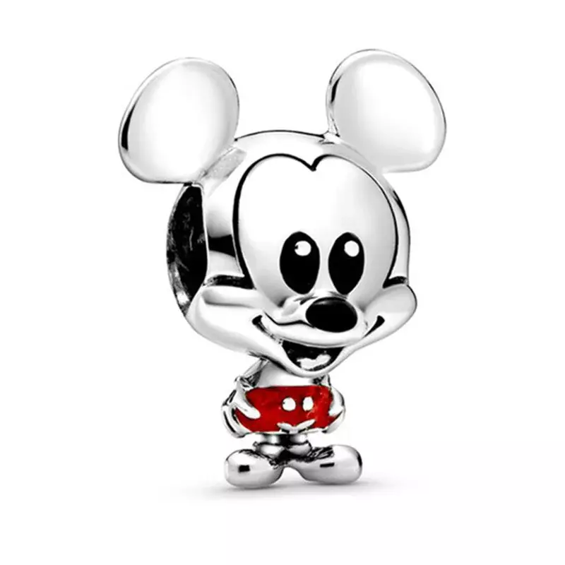 Colgante de aleación de Mickey y Minnie Mouse para mujer, Winnie Pooh, Disney Stitch, dijes para pulsera, cuentas de dibujos animados, accesorios DIY