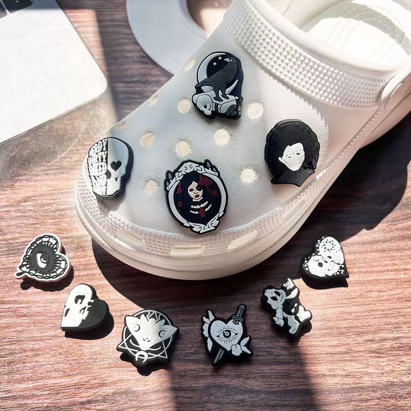 Halloween Shoe Charms Pin New Arrival Sales 1Pcs PVC for Croc Accessories Wristband Decorations Buckle Kids Adult Party Gifts