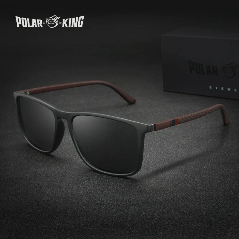 Polarking-gafas de sol polarizadas para hombre, lentes clásicas de lujo para conducir, viajes y pesca, 400