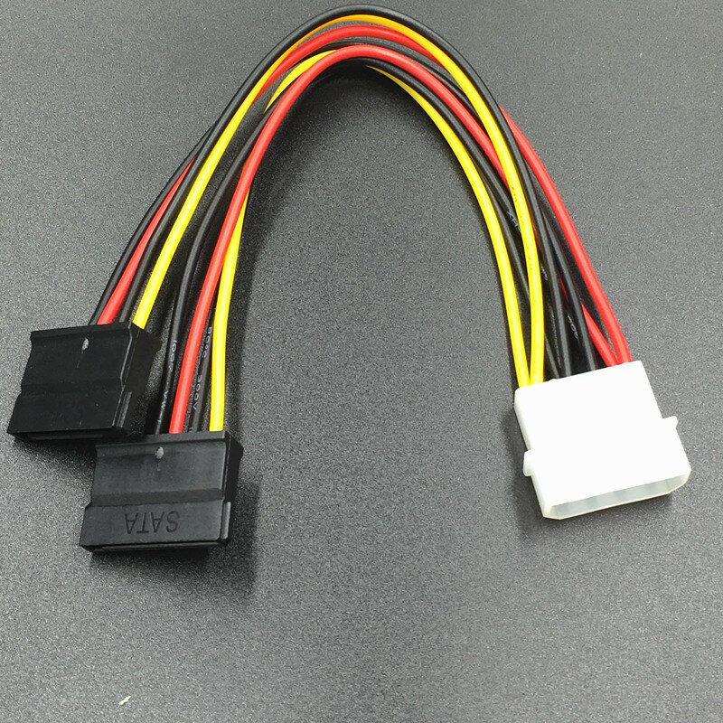 1 stücke Serial ATA SATA 4 Pin IDE Molex Zu 1/2/3 von 15 Pin HDD Power Adapter Kabel Heißer Weltweit förderung
