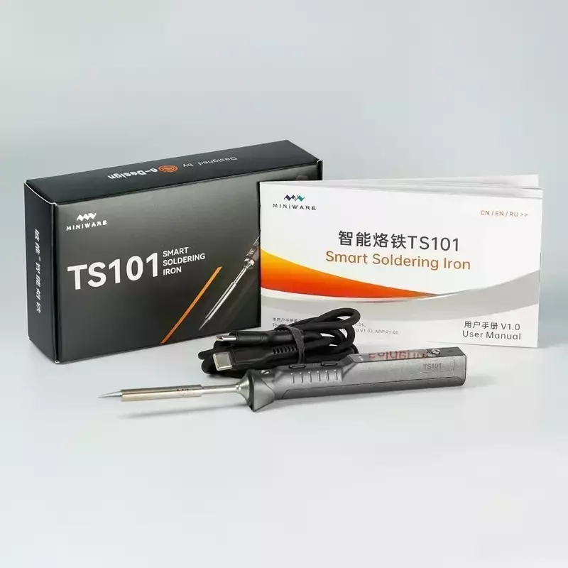 Originale TS101 TYPE-C saldatore elettrico temperatura regolabile stazione di saldatura digitale portatile punta PD3.1 90W TS100 aggiornamento