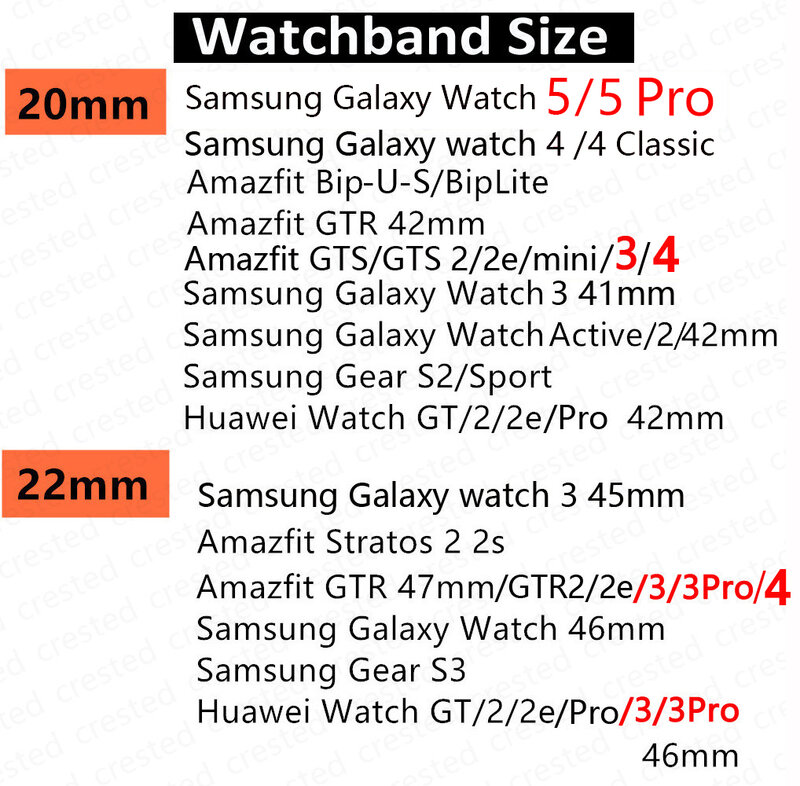 Gelang untuk jam Samsung Galaxy, 20mm 22mm untuk jam Samsung Galaxy 6 4 3 5 pro aktif 2 Gear S3 kepang loop solo gelang correa Huawei watch GT 2 3 tali
