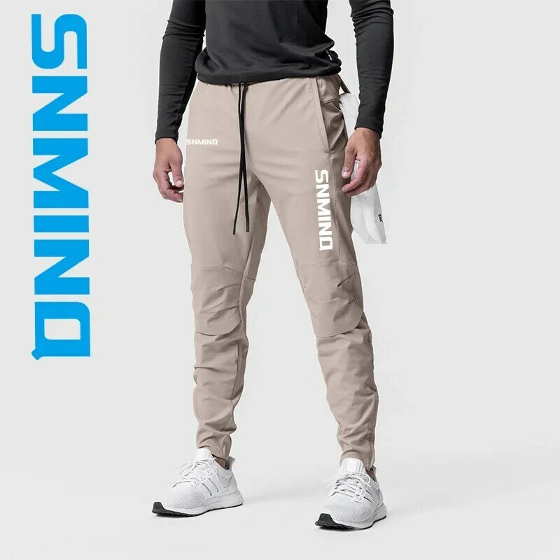 Летние рыболовные штаны 2024, мужские спортивные эластичные быстросохнущие влагопоглощающие брюки, дышащие велосипедные брюки для фитнеса и бега