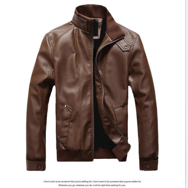 MRMT 2024 Brand Men's Leather Clothing  Trade Men's Clothing  Slim Locomotive Men's Leather Jacket Outer Wear Clothing Garment