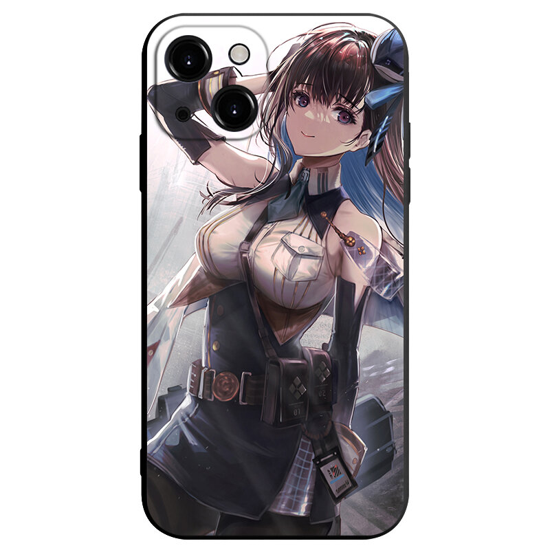 NIKKE: bogini zwycięstwa etui na telefon z grą Anime dla iPhone 14 13 12 11 Pro Max Mini XS XR SE3 2 7 8 Plus Soft