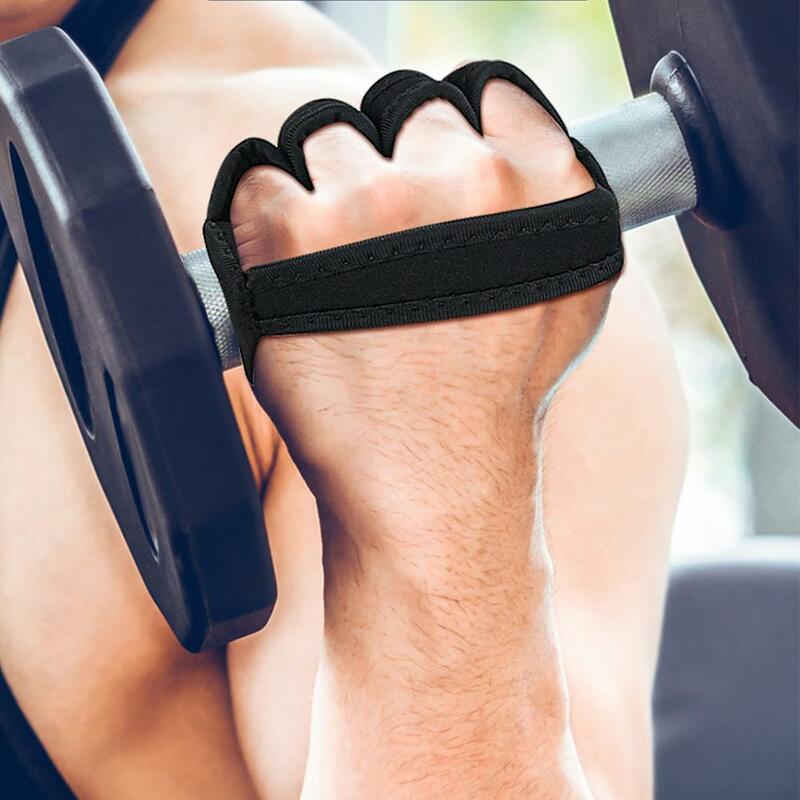 Sollevamento Palm Dumbbell Grips Pads Unisex Anti Skid Weight Cross Training guanti palestra allenamento Fitness sport per la protezione delle mani