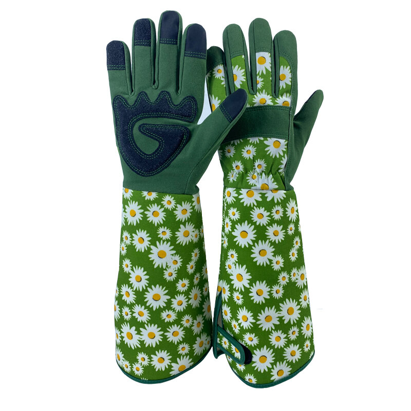 Nieuwe Lange Tuinhandschoenen Voor Dames Doornbestendige Handschoenen, Heren Roze Snoeihandschoenen In De Tuin Met Touchscreen, Ademende Werkhandschoenen