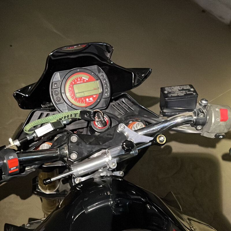 Amortecedor de estabilização de direção de motocicleta CNC, suporte de montagem para Kawasaki Z750, Z750R, 2003-2013