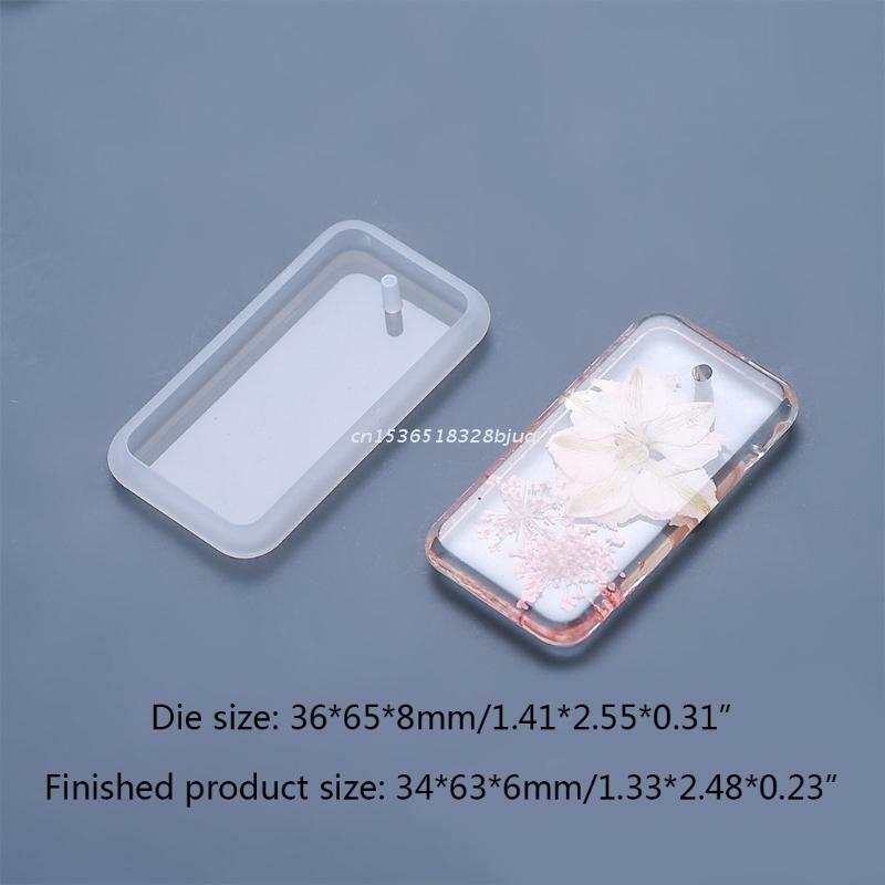 Hanging Listed Epoxy Resin Mold DIY UV Crystal Resin Perforated Silicone Mold Dropship