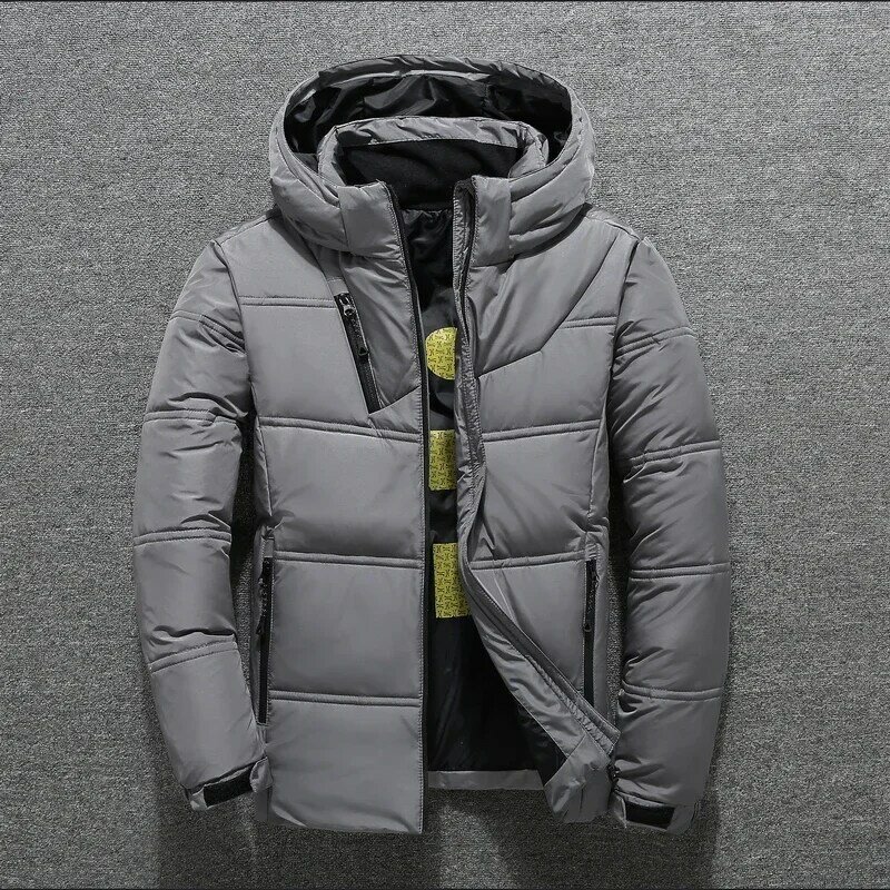 New High Quality White Duck Thick Down Jacket Men Coat Snow Parkas Male Warm Clothing Winter Down Jacket Outerwear