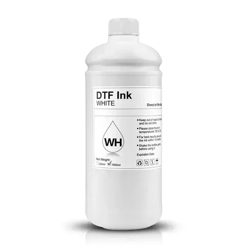 DTF Ink Direct Transfer Film, transferência de calor para Epson I3200, P800, L1800, 1390, L800, L805, 1430, 3880, PET Film, qualidade comum, 1000ml