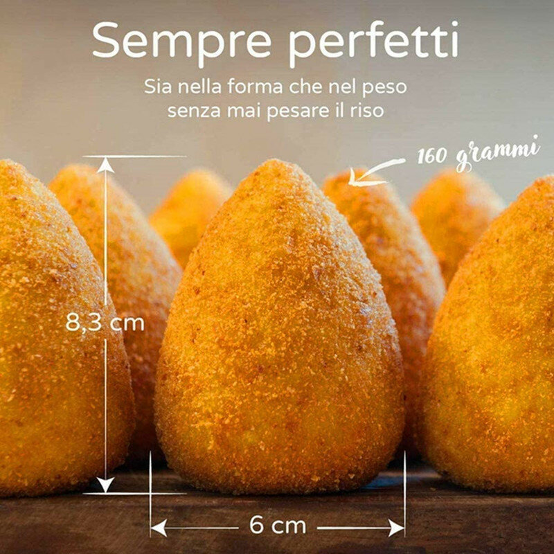 Arancini-DIY Handmade Bento Rice Ball Plastic Mould, Sushi Tool, Homemade Food Meat Ball, Acessórios de Cozinha, Italiano