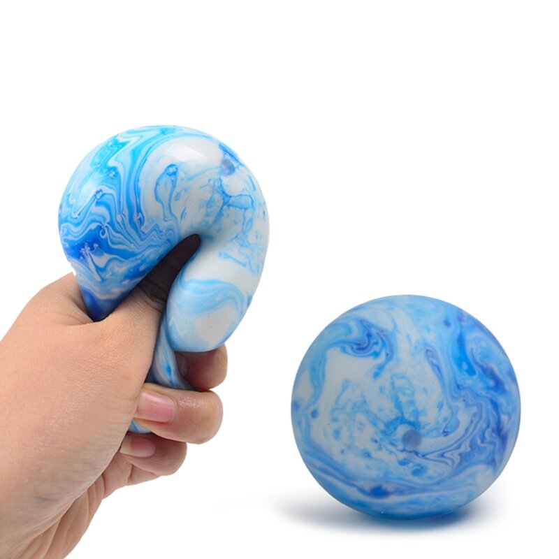 Decompressing Pinch Stress Ball for Toddler Stress Marble Pattern Unbreakable Dropship