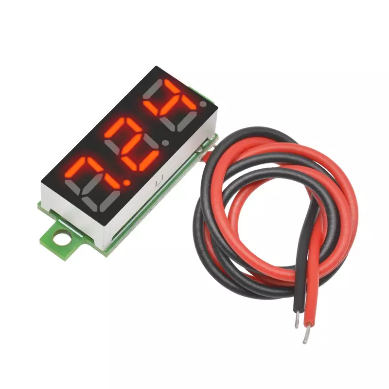 電圧計0.28-30V DCデジタル電圧計,自動車および携帯電話用電圧テスター,赤,緑,青,黄,2.5インチ