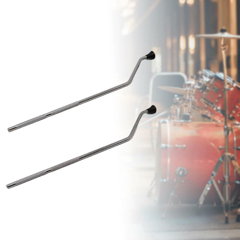 2x lantai Tom Drum Kaki Anti Slip kokoh tahan lama (panjang 48cm) bracket Drum perangkat keras dukungan rak perkusi bagian Drum
