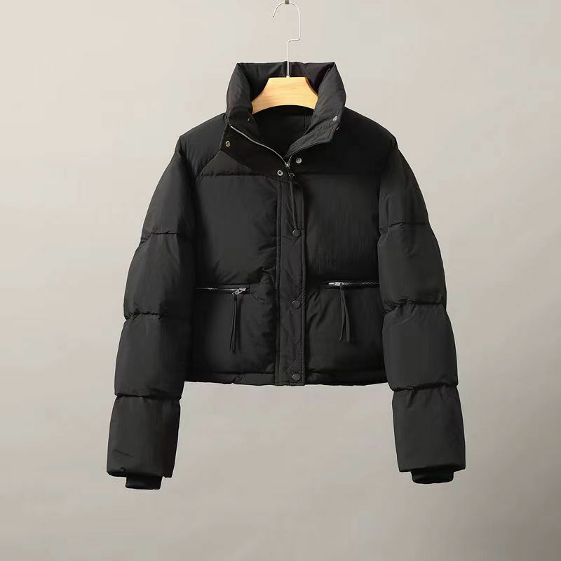 ใหม่เสื้อแจ็คเก็ตฤดูหนาวสำหรับผู้หญิง2023ใหม่แฟชั่นใหม่เสื้อโค้ทหนาวผู้หญิงสไตล์นักเรียนเกาหลี QY111อบอุ่น